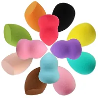 Leticia Beauty Professional Dry and wet makeup sponge?Beauty Foundation Blending Sponges, Flawless for Liquid, Cream, and Powder, Multi-colored Makeup Sponges-12 Pcs Set-thumb1