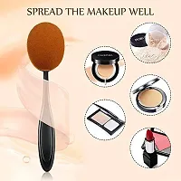 Leticia Beauty Pcs Makeup Sponges with Makeup Foundation Brush, Professional Foundation Beauty Sponge and Makeup Brush for Liquid, Cream and Powder (1 Brush Egg Cleaner + 1 Foundation Brush)-thumb1