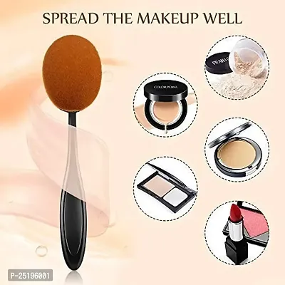 Leticia Beauty Pcs Makeup Sponges with Makeup Foundation Brush, Professional Foundation Beauty Sponge and Makeup Brush for Liquid, Cream and Powder (1 Brush Egg Cleaner + 1 Foundation Brush)-thumb2