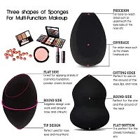 Leticia Beauty Makeup Sponges with Makeup Foundation Brush, With Brush Egg Cleaner For Liquid, Cream and Powder (2 Makeup Sponge + 1 Brush Egg Cleaner + 1 Foundation Brush)-thumb4