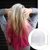 Leticia Highlight Cap Silicone Hair Dye Cap Reusable Multicolor Hair Dyeing Hair Colour Cap with Hooks Home Salon for Women Men Girls Dyeing Hair-thumb3