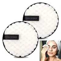 Leticia Reusable Multi-functional Makeup Removal Facial Cleansing Pad with Silicone Face Cleanser Massager Brush with Facial Stick Spatula Double-sided for Cleansing Exfoliating(Pack of 2 items)-thumb2