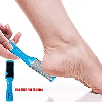 Leticia Beauty Pedicure Kit,Foot Scrubber for Dead Skin, Callus Remover, Foot Scraper, Foot File, Pitchfork, Filer for Nail Repair With Family Puff, 2 Pc Blender-thumb2