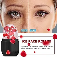 Leticia Ice Roller For Skin Care Ice Roller For Face | Eye Reusable Face Rollers Facial Roller Massager(Black)-thumb1