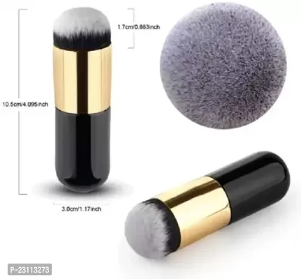 CETC Liquid Foundation Brush Face Blush Kabuki Makeup Brushes Cosmeic Contour Powder BB Cream Make up Brushes Beauty Tools (Black )  (Pack of 1)
