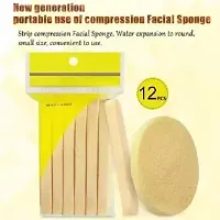 Water-Activated Puff Cleaning Soft Sponge Pads for Face Cleansing Makeup Removal-thumb2