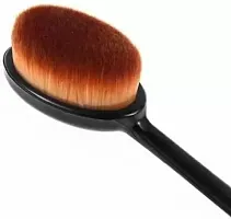 Makeup Cosmetic Brush and Oval Foundation Brush with Sponge Puff  (3 Items in the set)-thumb2