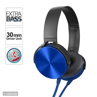 Extra bass 450 Wired Over the Ear Headphone with Mic Wired Headset  (Random colour, On the Ear)