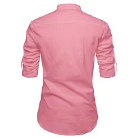 Cotton Pink Kurta For Men-thumb2