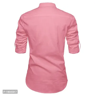 Cotton Pink Kurta For Men-thumb3