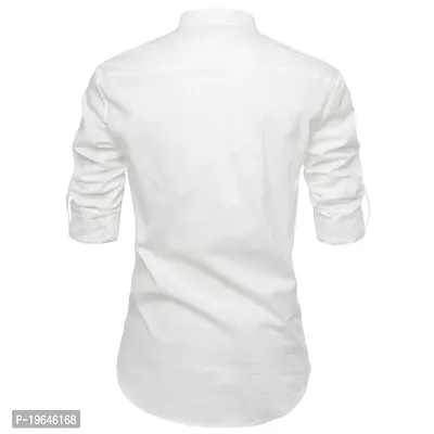 Cotton White Kurta For Men-thumb3