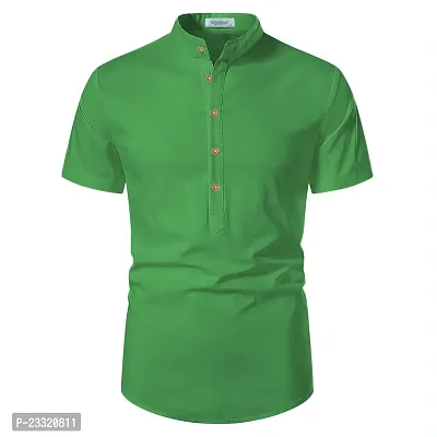 Classic Cotton Solid Short Kurta for Men