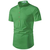 Classic Cotton Solid Short Kurta for Men-thumb3