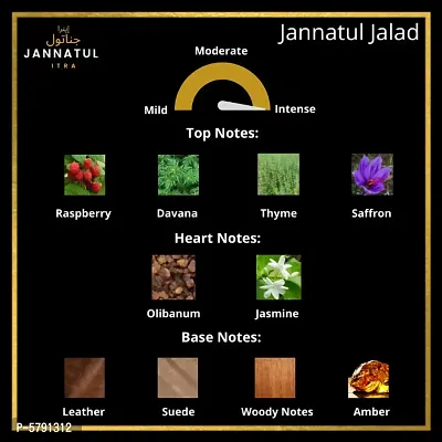 Jannatul Jalad | Black Oudh | Black Oudh 2 | Perfume/Fragrance Oil Roll-on | Premium Long Lasting Concentrated Attar for Men | 4 ml each-thumb2