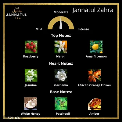 Just Floral Noir Sweet Edition | Jannatul Firdaus | Jannatul Zahra | Perfume/Fragrance Oil Roll-on | Premium Long Lasting Concentrated Attar | Unisex | 4 ml each-thumb3