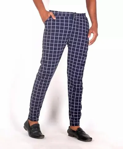 Stylish Men Cotton Spandex Casual Trouser