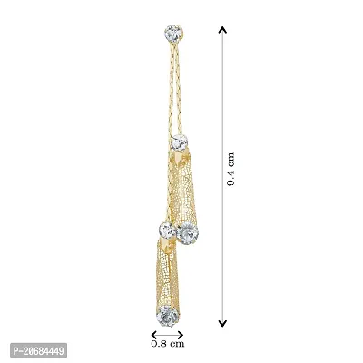The Luxor Gold Plated Beautiful Earrings for Women (ER-1619)-thumb4