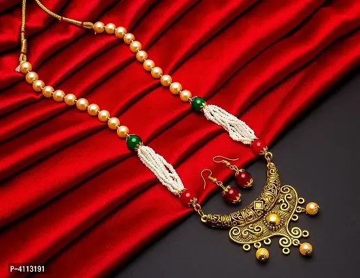 Latest Design Ethnic Necklace Jewellery Set For Women-thumb0