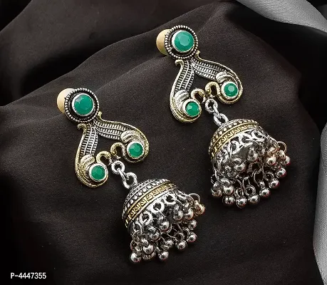 Stylish Designer Alloy Jhumka Earrings-thumb0