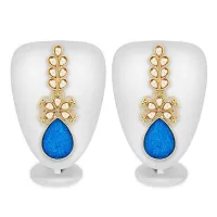 The Luxor Stylish Fancy Gold Plated Chandelier Earrings for Girls and Women-thumb1