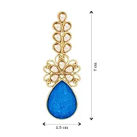 The Luxor Stylish Fancy Gold Plated Chandelier Earrings for Girls and Women-thumb3