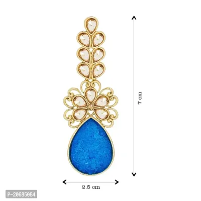 The Luxor Stylish Fancy Gold Plated Chandelier Earrings for Girls and Women-thumb4