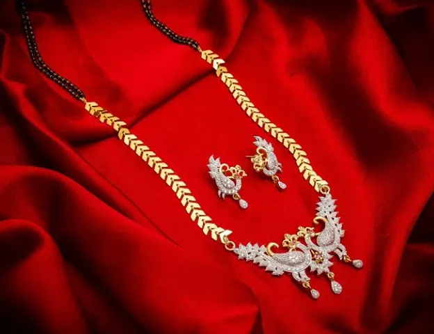 Gold Plated AD Mangalsutra Set