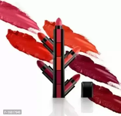 Chip N Dale Long Lasting Red Matte Finish Five Shades In One Intense Color Payoff Red Edition 7.5 G