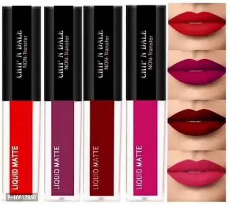 Chip N Dale Non Transfer Waterproof Long Last Sensational Liquid Matte Mini Lipsticks Multicolor 16 Ml-thumb0