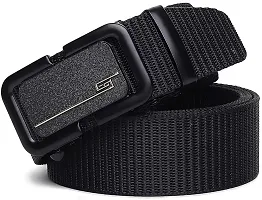 DAKH Men Casual Black Canvas Belt-thumb1