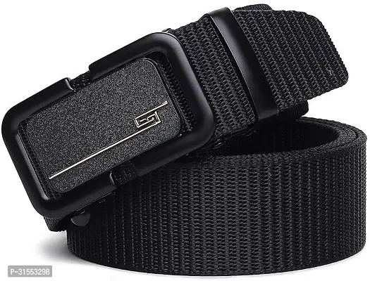 DAKH Men Casual Black Canvas Belt-thumb2