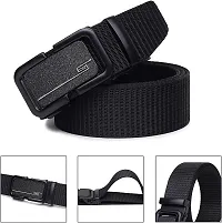 DAKH Men Casual Black Canvas Belt-thumb3