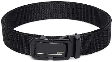 DAKH Men Casual Black Canvas Belt-thumb2