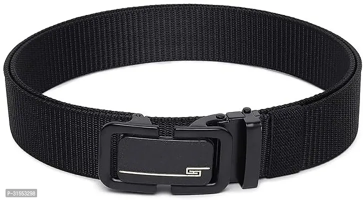 DAKH Men Casual Black Canvas Belt-thumb3