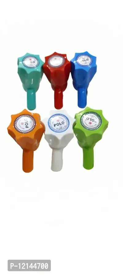 BBR POLO Multi Color Bib Tap water tap Pack of 6 ( 1/2 Inch Size) for Multi purpose usage for Kitchen Bathroom Garden-thumb0