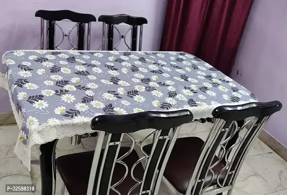 Stylish PVC Printed 4 Seater Table Cloth-thumb0