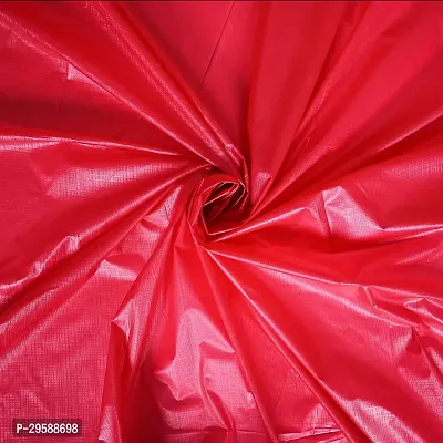 PVC Plastic Waterproof Double Bedsheet (Maroon, 6.5 ft x 6 ft )-thumb2