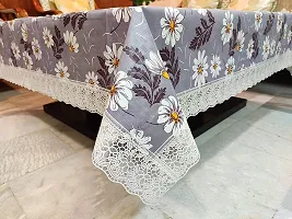 Stylish PVC Printed 4 Seater Table Cloth-thumb1