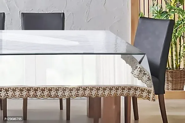 Stylish PVC Lace Work  Table Cloth-thumb0