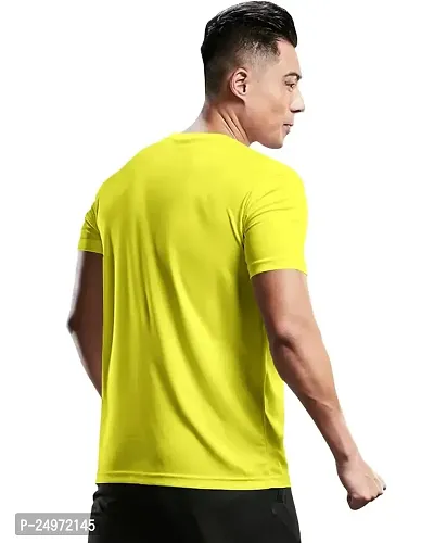 EYEBOGLER Mens Round Neck Half Sleeve Solid Dry Fit Tshirt Pack of 2-thumb3