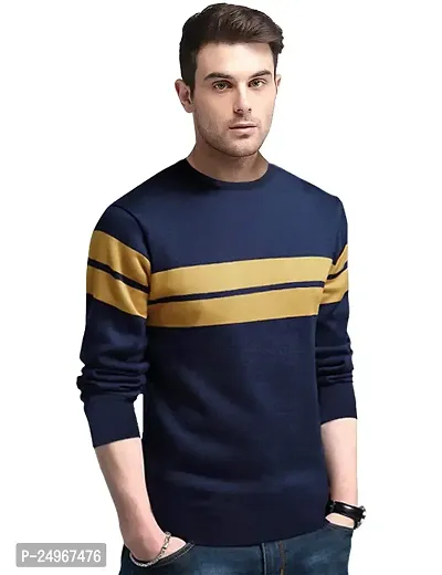 EYEBOGLER Men's Trendy Full Sleeves Round Neck Printed T-Shirt