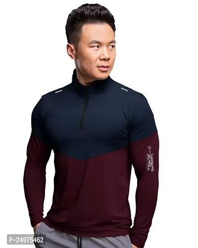 EYEBOGLER Mens Regular Fit Full Sleeve Dry Fit Tshirt