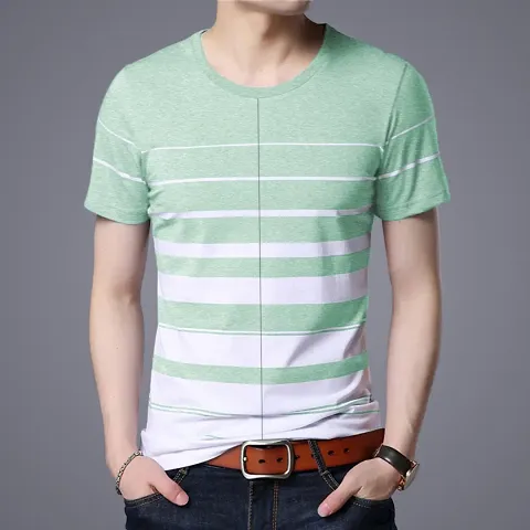 Men's Trendy Cotton Striped T Shirt