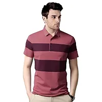 EYEBOGLER Mens Colorblocked Polo T-Shirt-thumb1