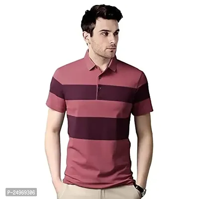 EYEBOGLER Mens Colorblocked Polo T-Shirt-thumb2