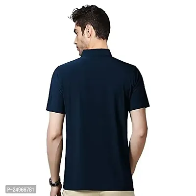 EYEBOGLER Men's Trendy Polo Neck Half Sleeves Printed T-Shirt-thumb2