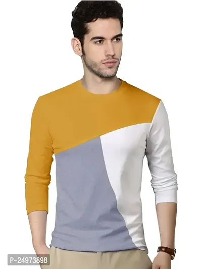 EYEBOGLER Mens Regular Fit Round Neck Full Sleeve Printed Tshirt-thumb0