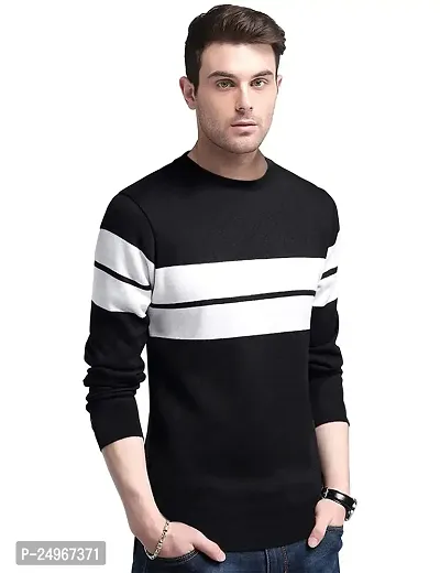 EYEBOGLER Men's Trendy Full Sleeves Round Neck Printed T-Shirt-thumb0