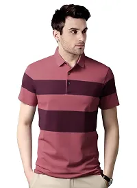 EYEBOGLER Mens Colorblocked Polo T-Shirt-thumb1