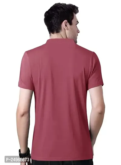EYEBOGLER Mens Colorblocked Polo T-Shirt-thumb3